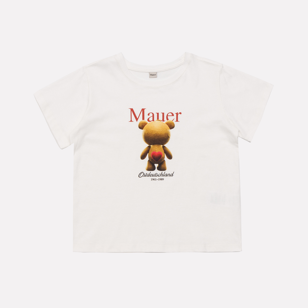 the Mauer Berlin｜熊仔 MAUER BER-BEAR GRAPHIC CROP TEE (4colors)