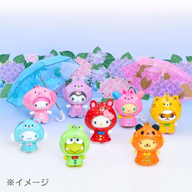 日本 Sanrio Chibitomo系列 雨衣造型公仔匙扣盲盒 (可揀款)