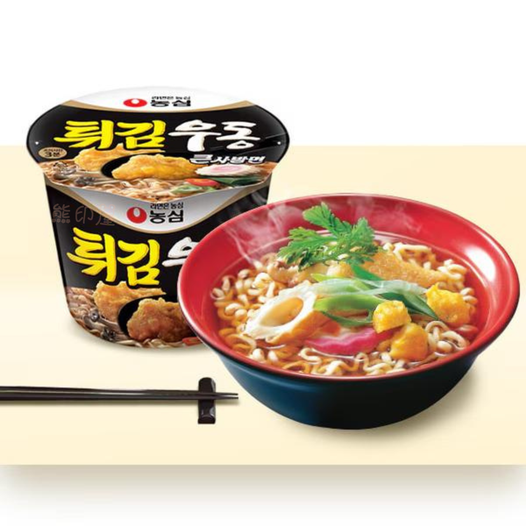 農心韓國版 天婦羅烏龍即食麵 碗裝111G X 2 到期日 2026-11-1