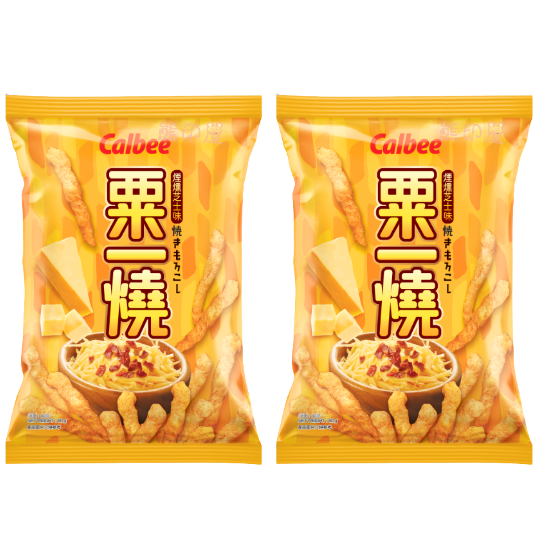 卡樂B粟一燒(煙燻芝士味) 80G X 2 (黃)