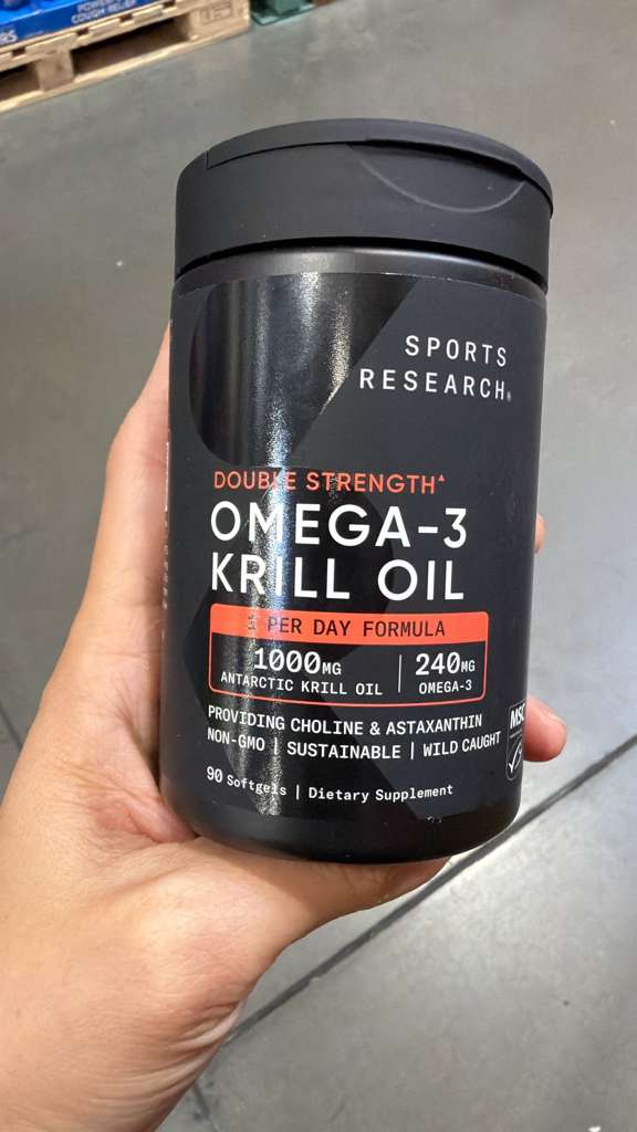 BC052 Sports Research 雙倍強效南極磷蝦油1000MG 90粒 EXP:2029.02