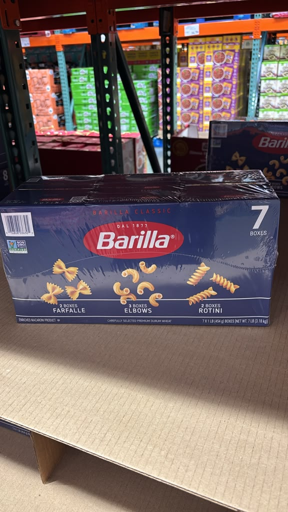 BC057 Barilla 經典義大利麵7盒裝(蝴蝶麵x2+通心粉x3+螺絲麵x2) exp2028.10