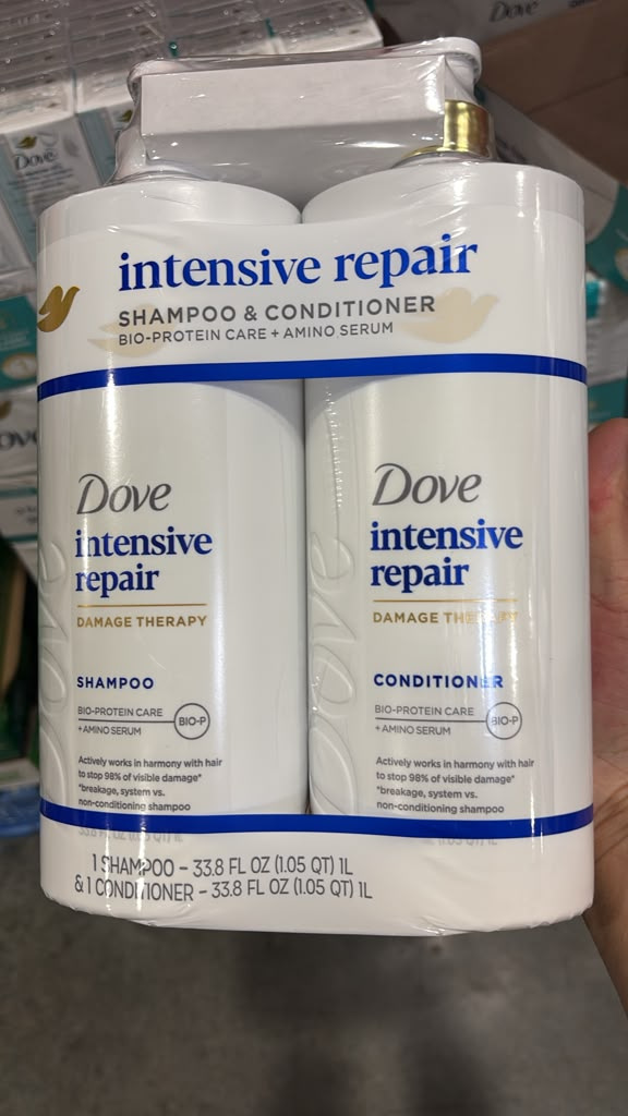 BC069 Dove 深層修護洗頭水1L+護髮素1L