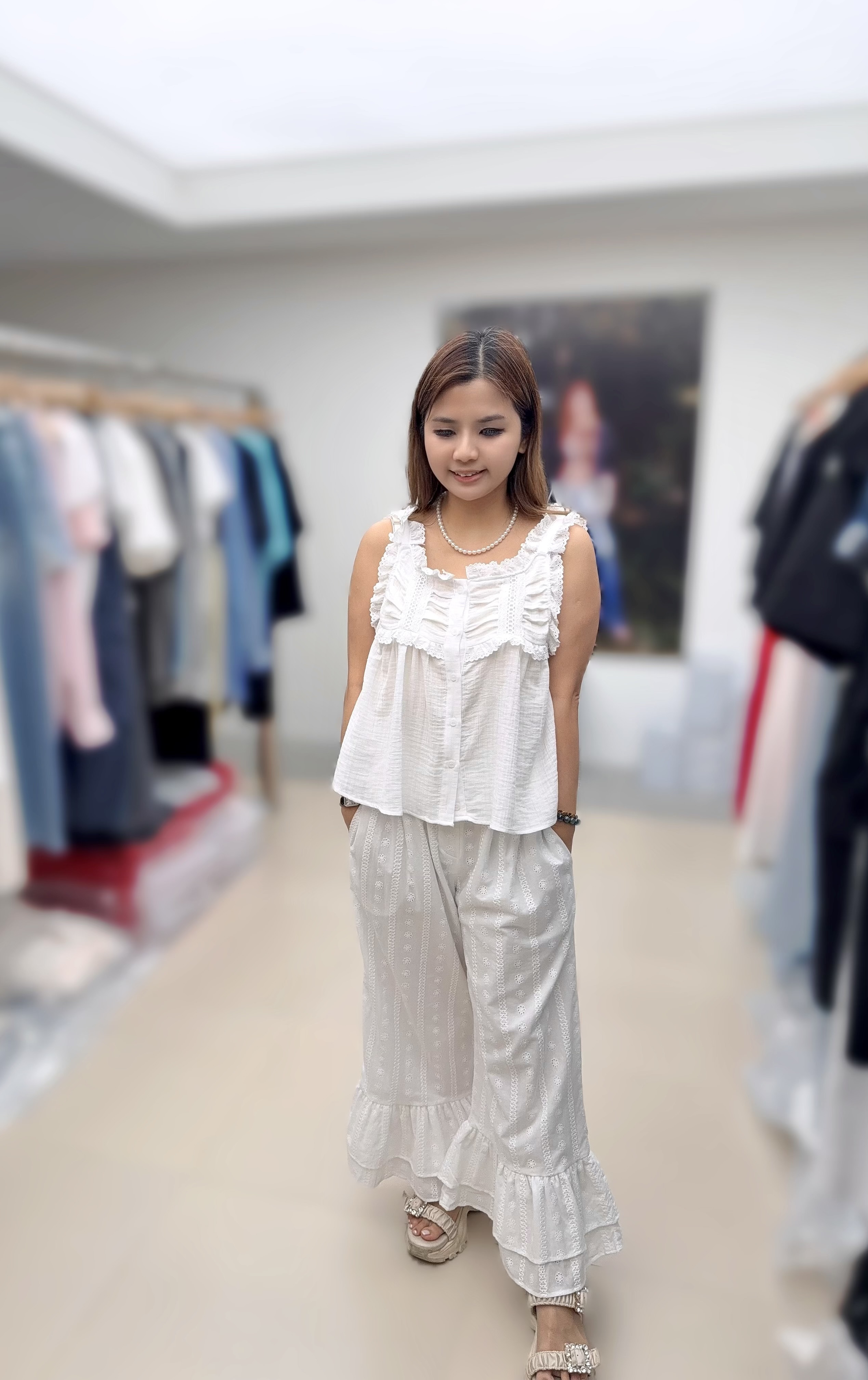 MD07  lace 長褲 腰24-34 HIP47 長36 $699 (一口價)