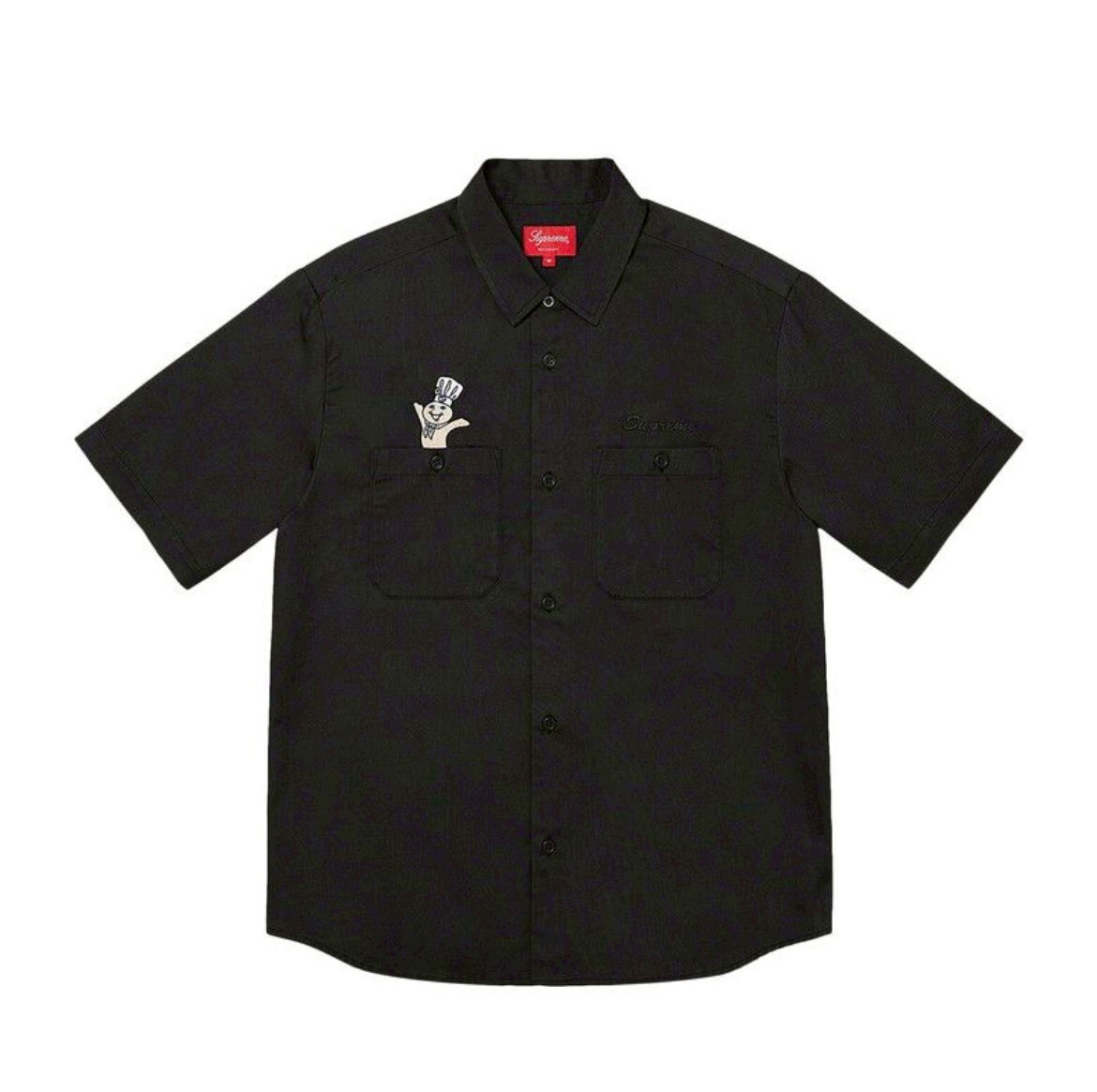 【Focus Store】現貨秒發 Supreme FW22 Doughboy S/S Work Shirt "Black" 黑色 短袖襯衫