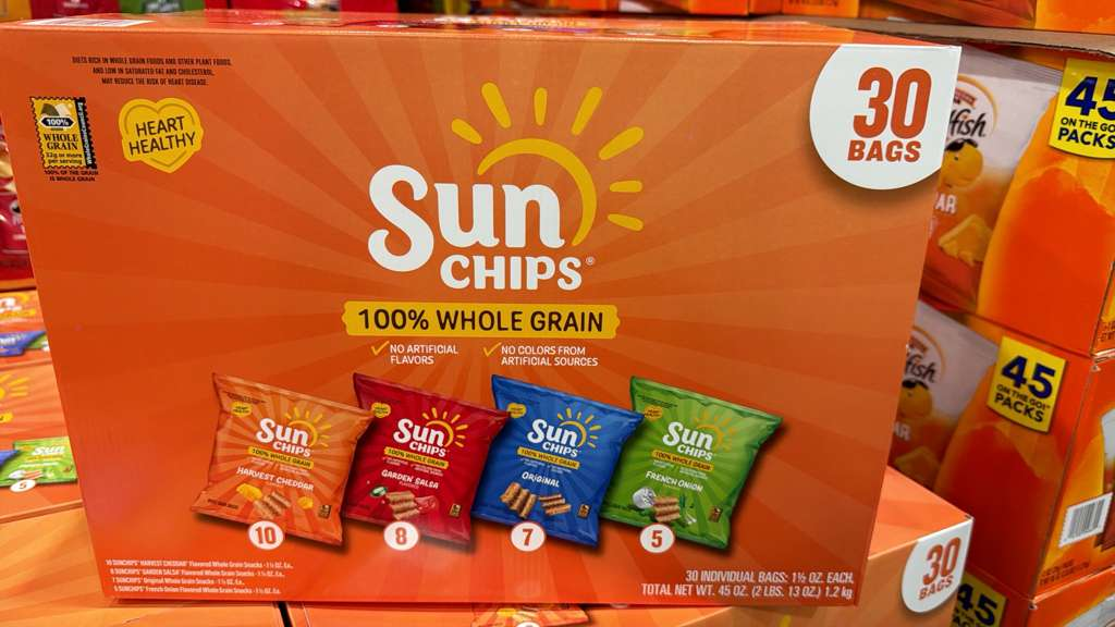 BC102 SunChips 100% 全穀物波浪穀物片30包(經典切達起司10包+田園莎莎醬8包+原味7包+法式洋蔥味5包)exp:2026.09