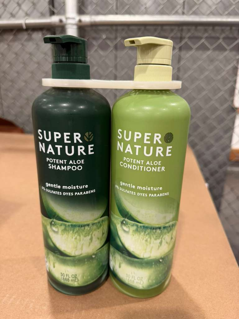 BC111 Super Nature 精選強效蘆薈溫和保濕洗頭水90OZ+護髮素30OZ