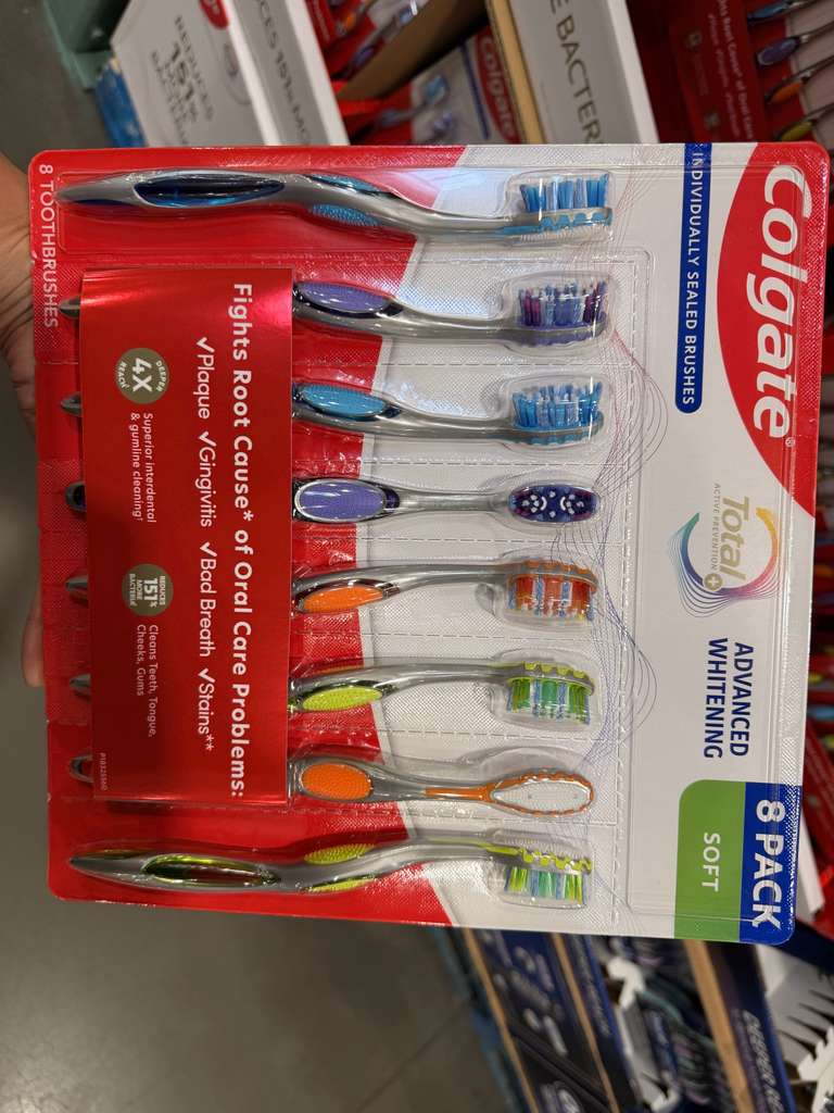 BC113 Colgate Total 全效進階美白軟毛牙刷8支裝