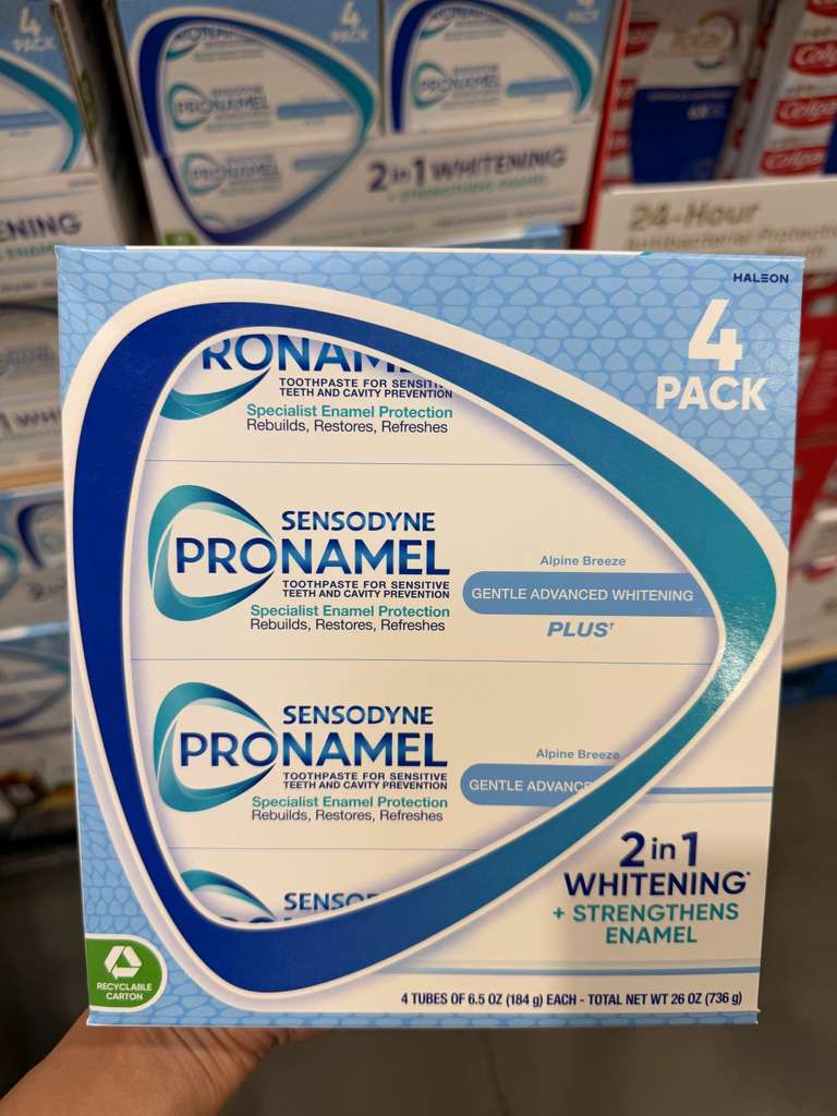 BC114 Sensodyne Pronamel 強化珐瑯質溫和美白抗敏牙膏 清風薄荷味184gX4支 EXP:2028.12