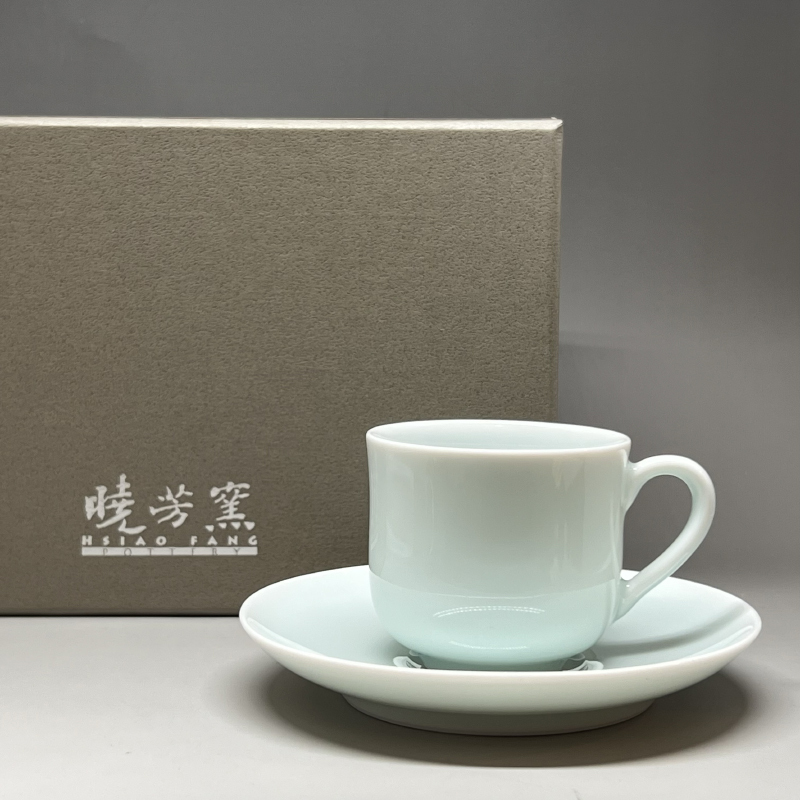 茶香自在】曉芳窯蔡曉芳大師影青咖啡杯紅茶杯禮盒組