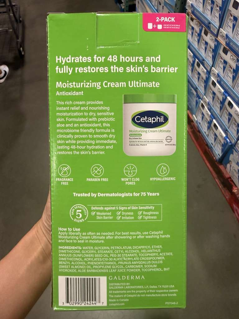 BC123 Cetaphil 極致長效潤膚霜16oz+20oz
