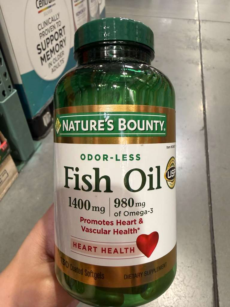BC148 Nature's Bounty 無腥味高濃度深海魚油130粒軟膠囊 exp:2028.07