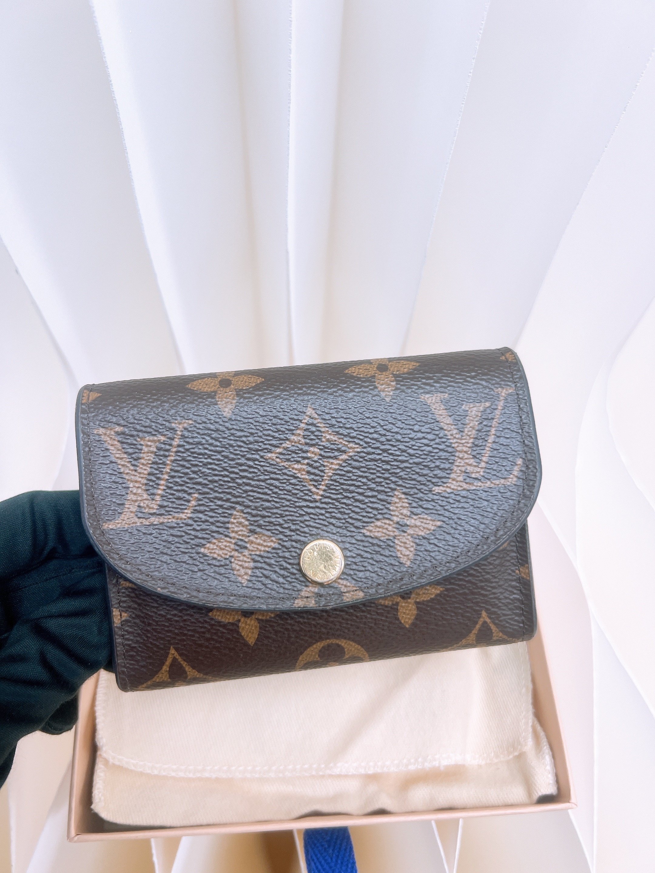 Lv rosalie coin purse wallet brown monogram