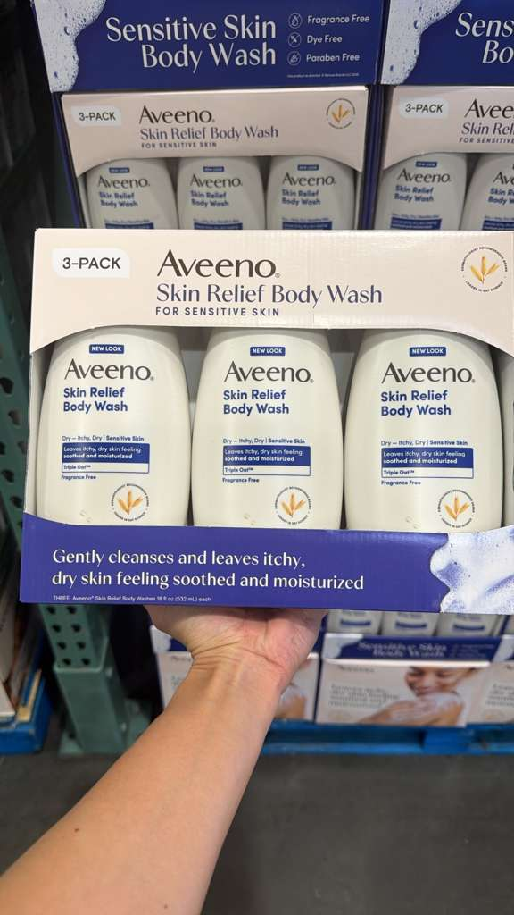 BC177 Aveeno 燕麥高效舒緩沐浴露18OZ 3支裝