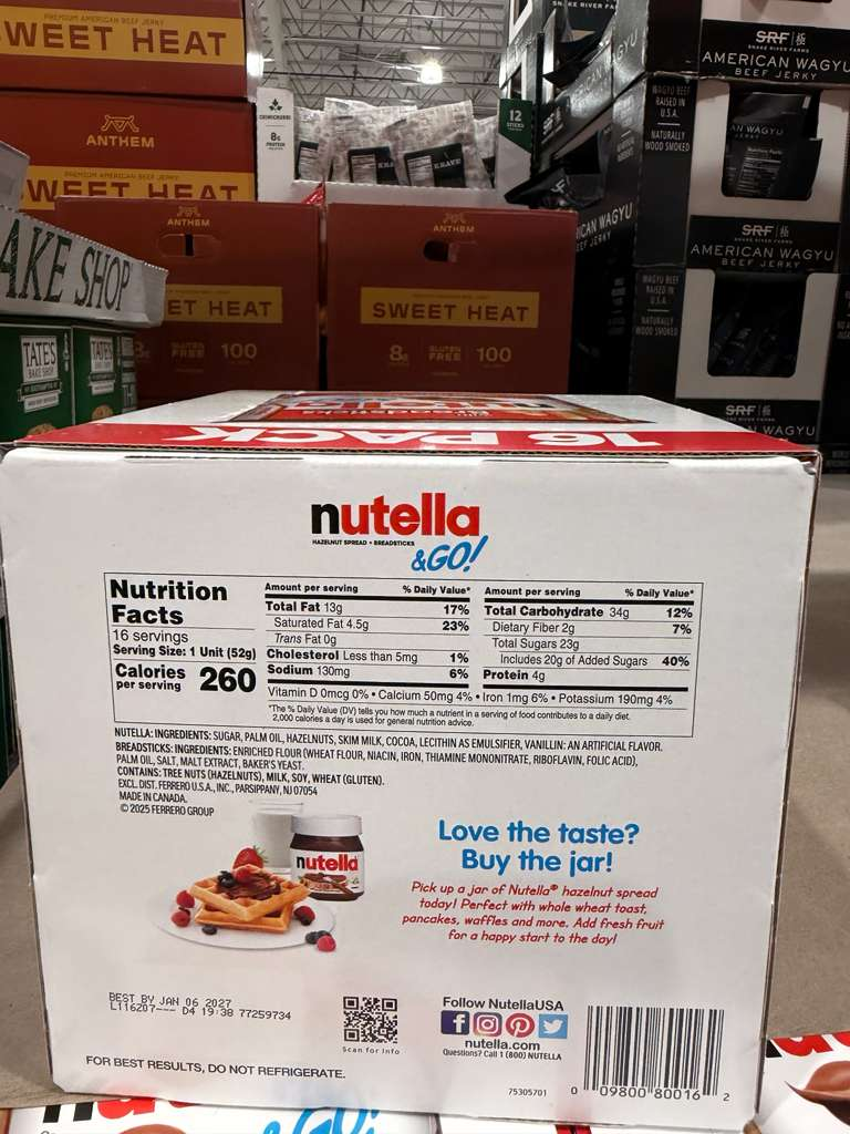 BC176 Nutella & GO! 能多益隨手杯16個 EXP:2027.01