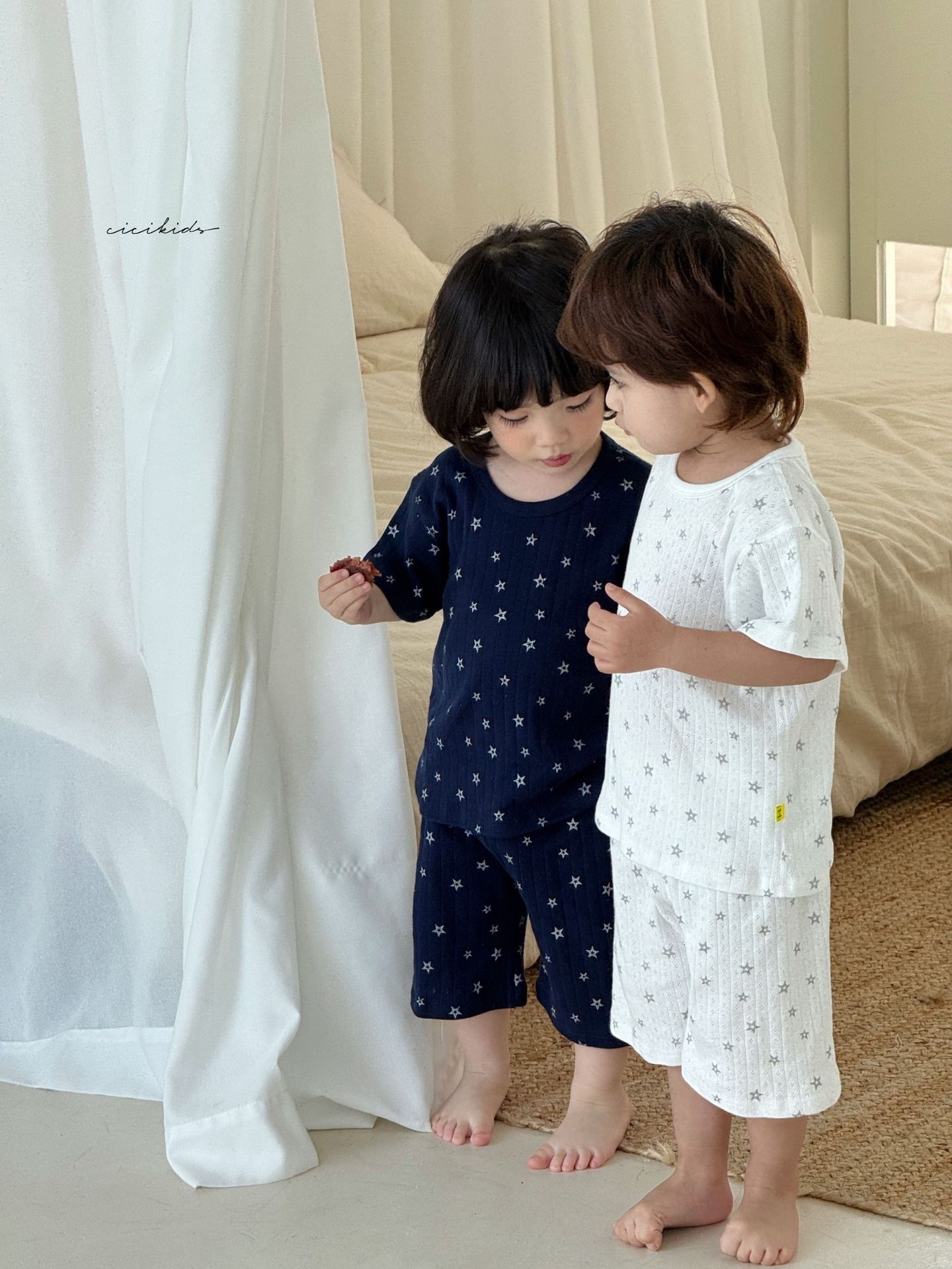 純棉軟軟網眼透氣居家服