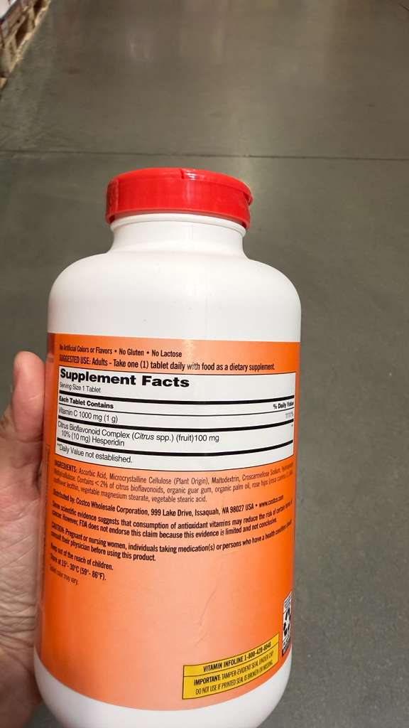 BC164 Kirkland Signature Vitamin C 1000 mg 500粒 exp:2028.11