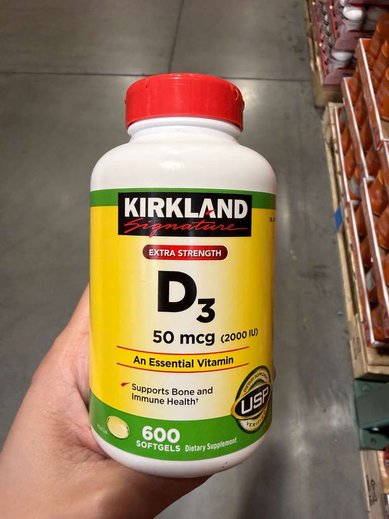 BC158 Kirkland Signature Vitamin D3 50 mcg (2000 IU) 600粒 exp:2028.12