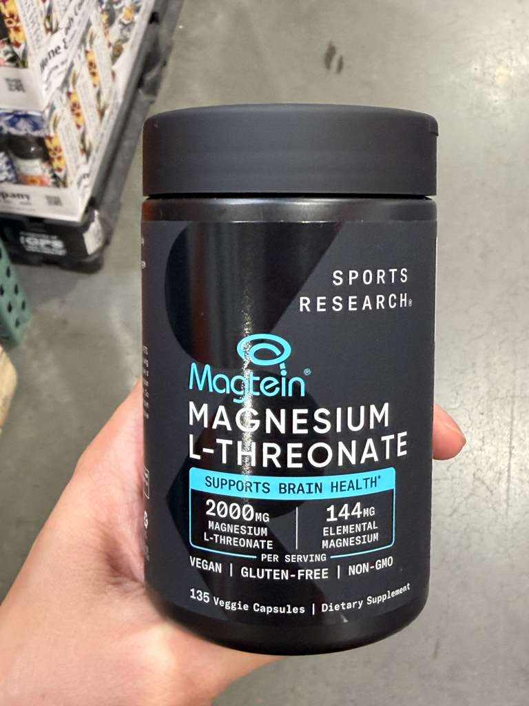 BC132 Sports Research 蘇氨酸鎂腦部保健膠囊135粒 exp:2028.12