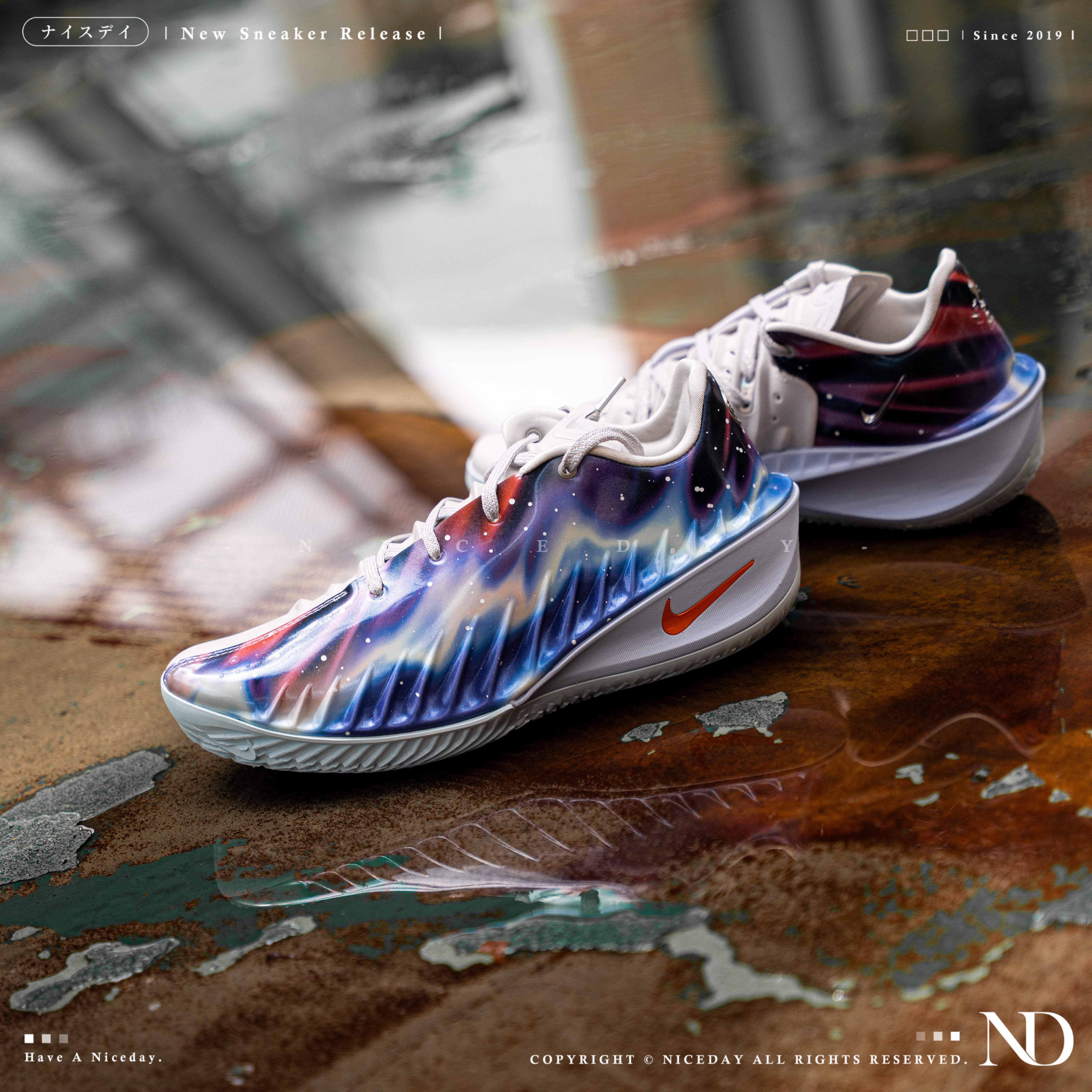 NICEDAY 現貨 Nike G.T. Cut 4 LX EP 銀河 星空 藍色 藍 支撐 回彈 籃球鞋 IU2030-084
