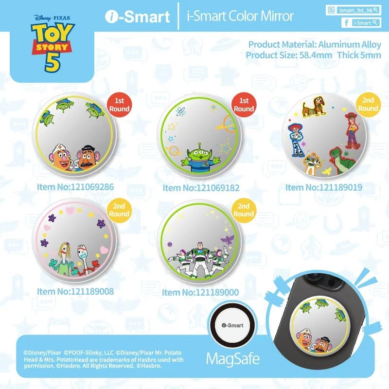 i-Smart x ToyStory 5 磁吸 Color Mirror