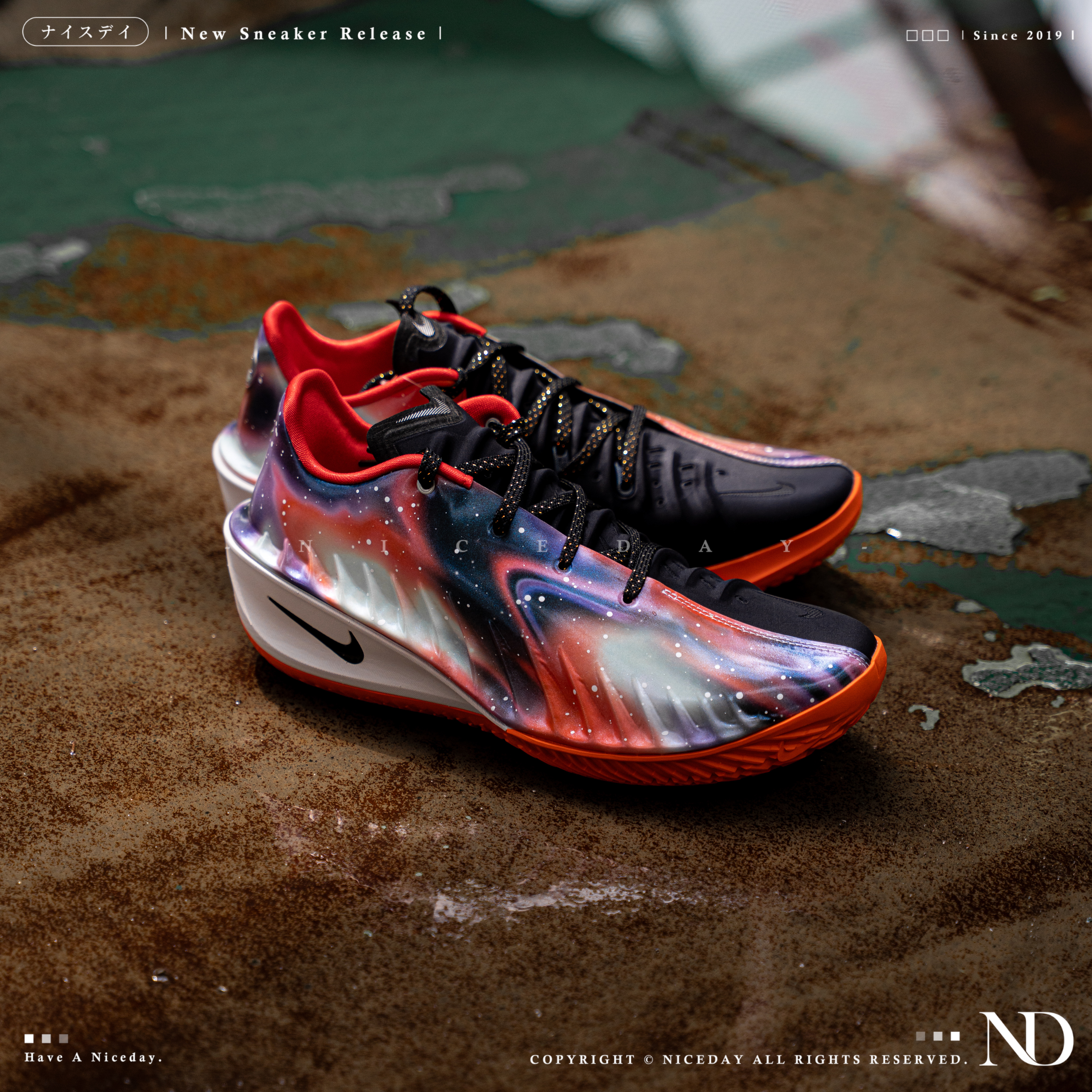NICEDAY 現貨 Nike GT Cut 4 EP 黑紫紅 星空 銀河 舒適 抓地 籃球鞋 IU2031-060