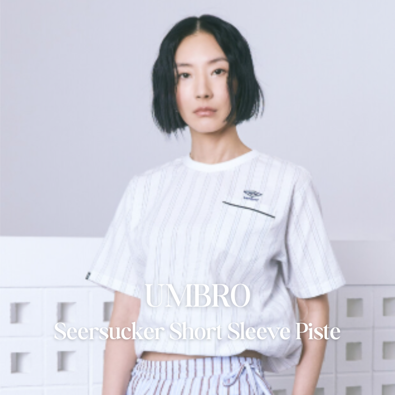 【代購】UMBRO Seersucker Short Sleeve Piste 泡泡紗短袖風衣上衣 韓系機能運動衫