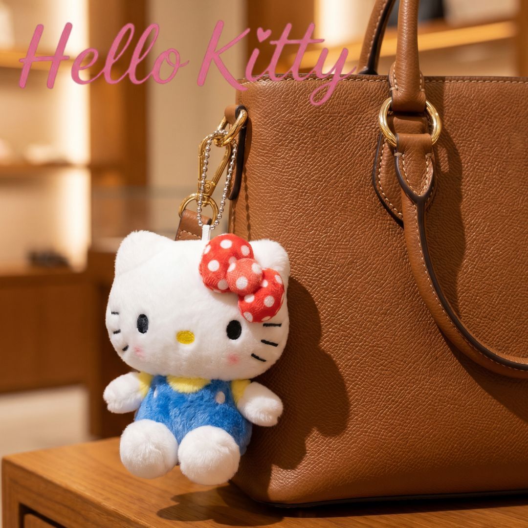 Hello Kitty Sanrio 毛絨公仔鎖匙扣飾物