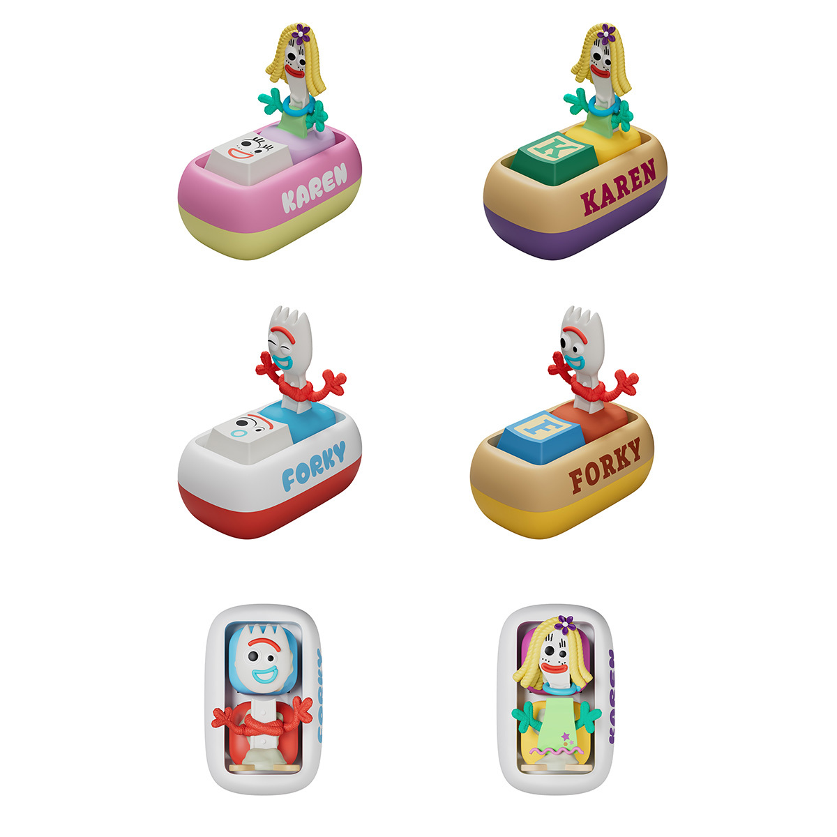 DISNEY · PIXAR Forky and Karen Keycap B