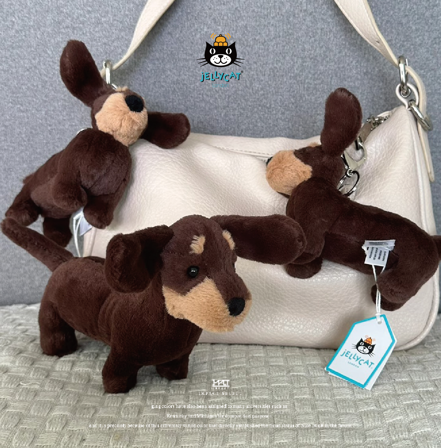 Jellycat 奧托臘腸狗 臘腸小狗 斜背包 玩偶