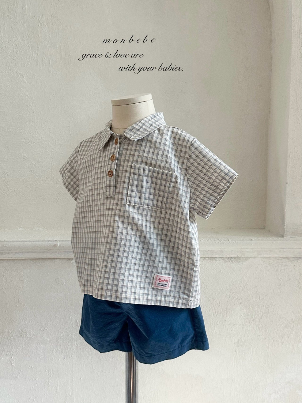 Monbebe Rio Check Shirt