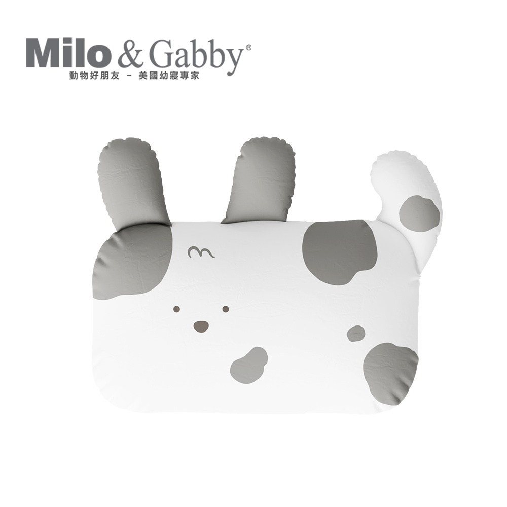 Milo&Gabby美國 動物好朋友超細纖維防蹣抗菌mini枕心+枕套組｜Mini Doto斑斑狗