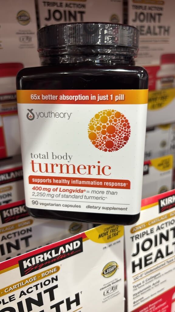 BC193 Youtheory Total Body Turmeric 膳食補充劑90 粒 EXP: 2028.04