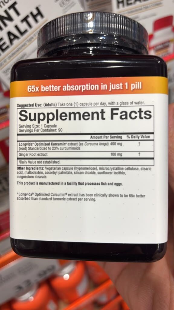 BC193 Youtheory Total Body Turmeric 膳食補充劑90 粒 EXP: 2028.04