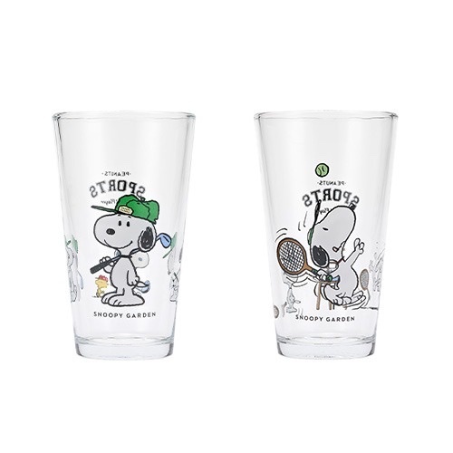 Snoopy 高爾夫&網球 玻璃杯（2件組）