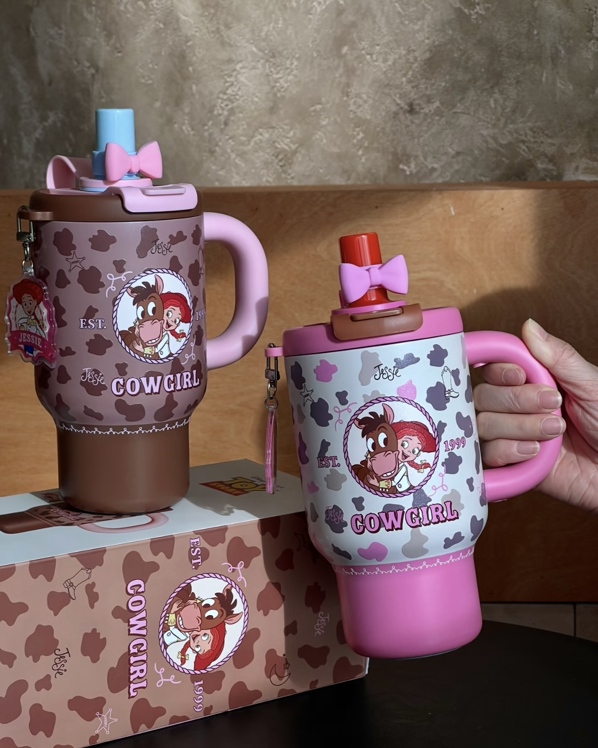 <正版授權>DISNEY 迪士尼 玩具總動員 翠絲 吸管杯 雙飲杯 聯名款 750ml