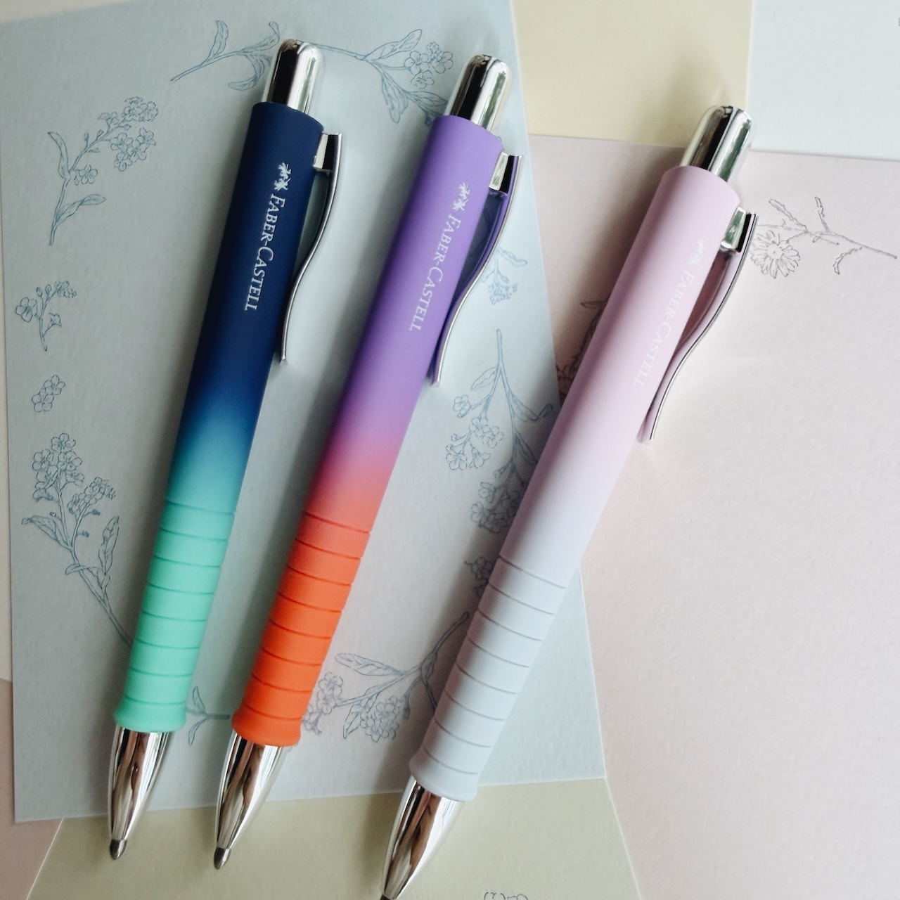 漸層限定 霧面 都會樂活QQ原子筆 藍芯｜FABER-CASTELL 輝柏