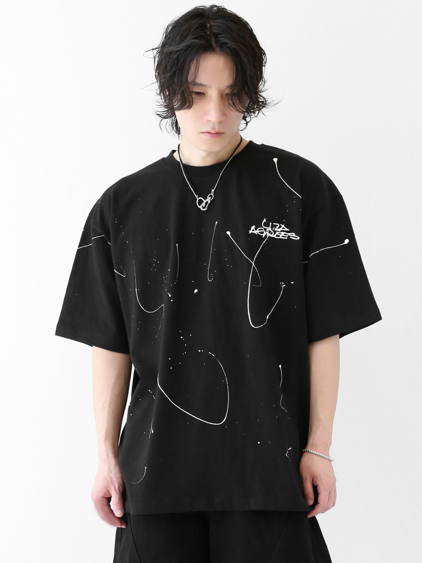 Loose-fitting short-sleeved T-shirt
