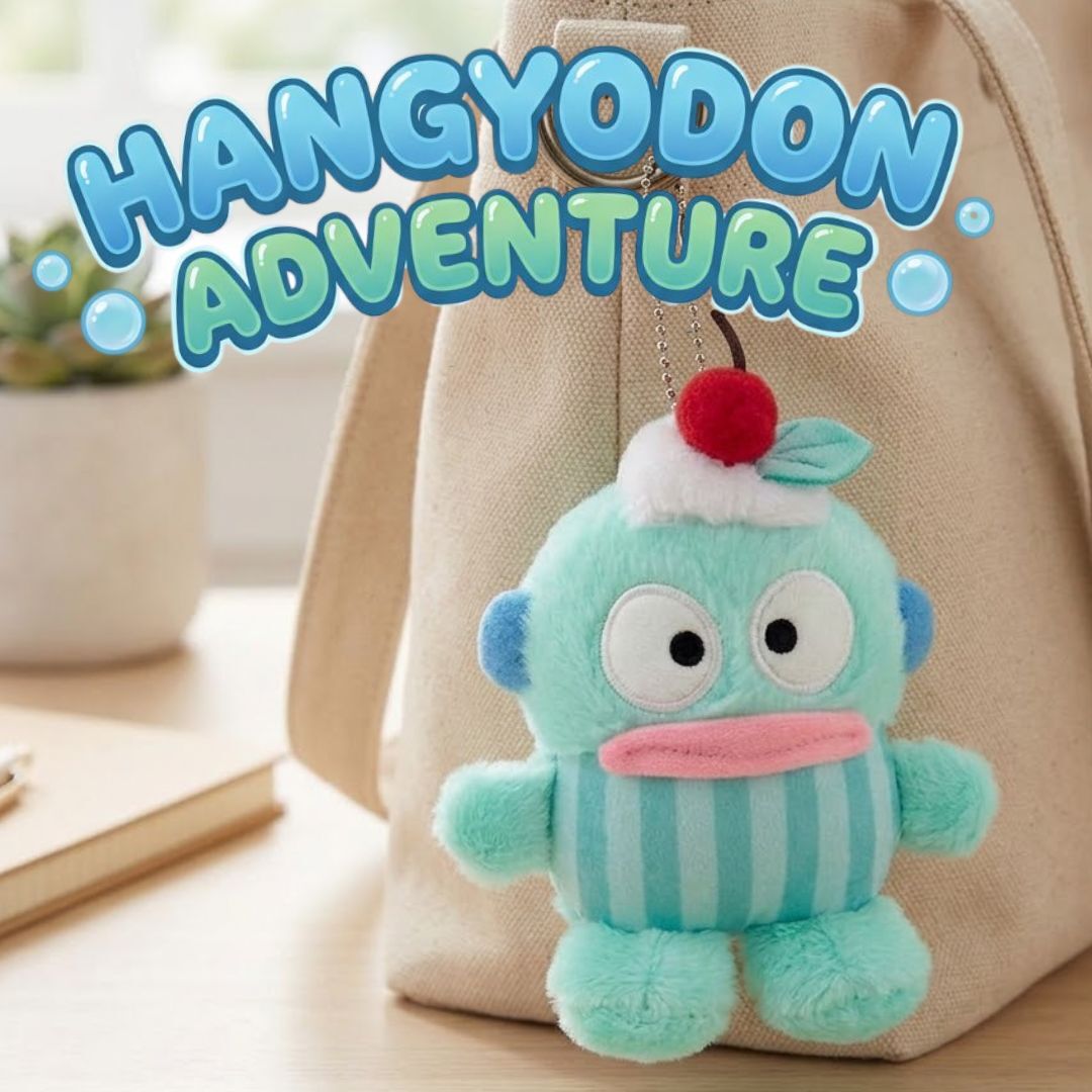 水怪 Sanrio 毛絨公仔鎖匙扣飾物(水果系列)