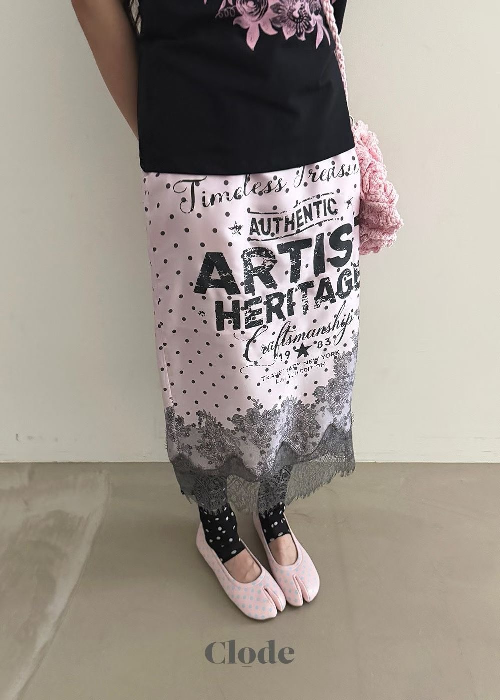 ARTIST點點蕾絲長裙