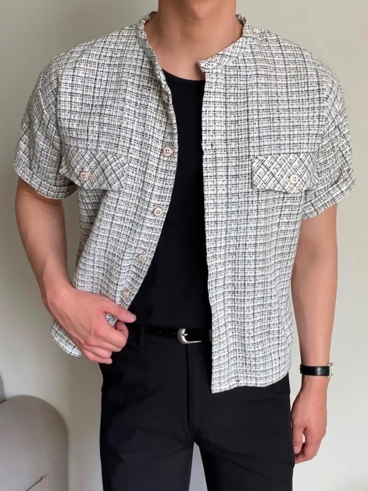 Lisie Tweed Short Shirt