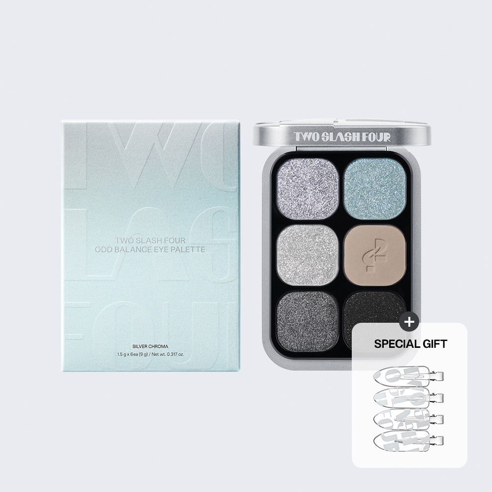 Two Slash Four Odd Balance Eye Palette六色眼影盤#限定版SILVER CHROMA