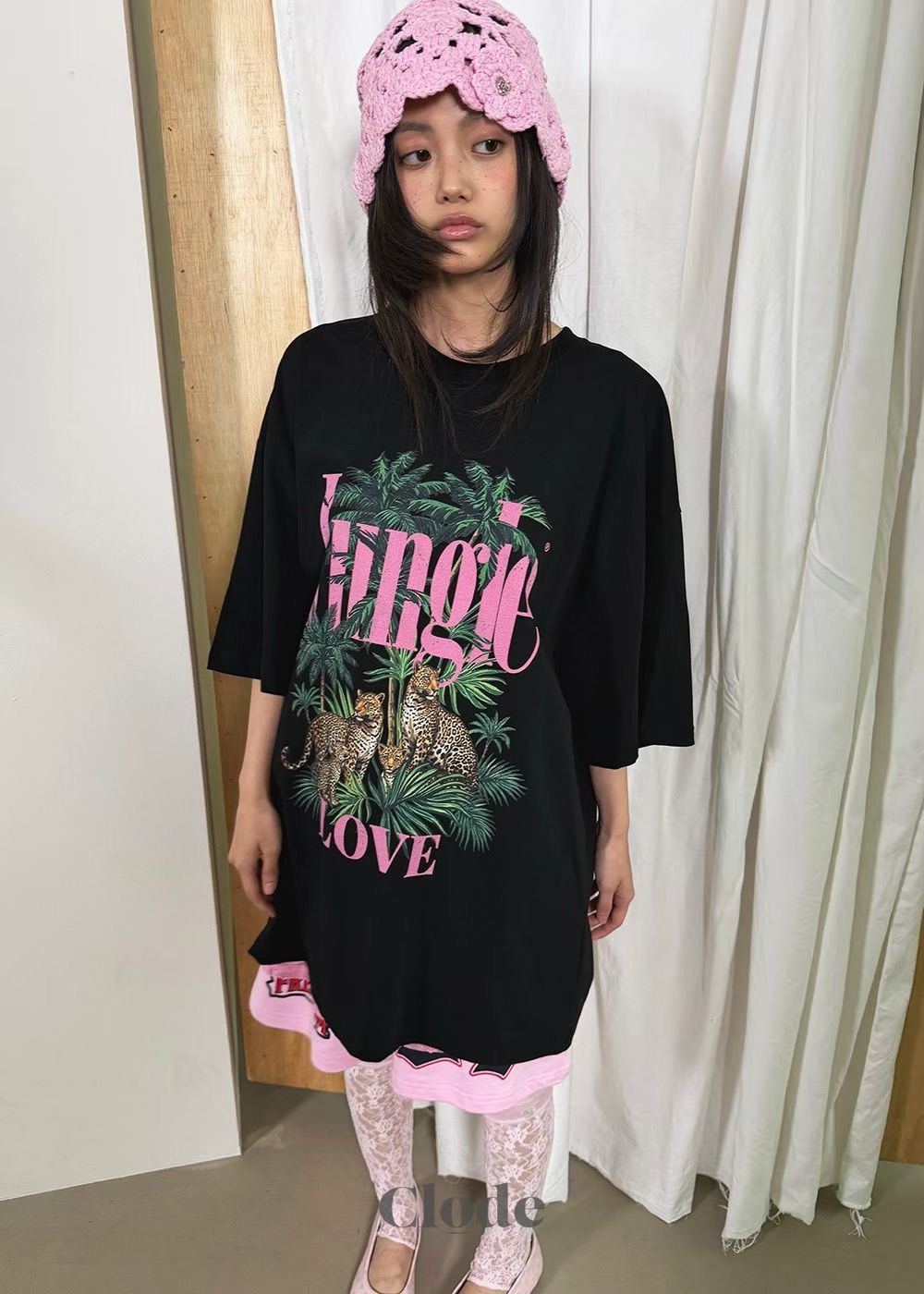 叢林寬鬆長版T