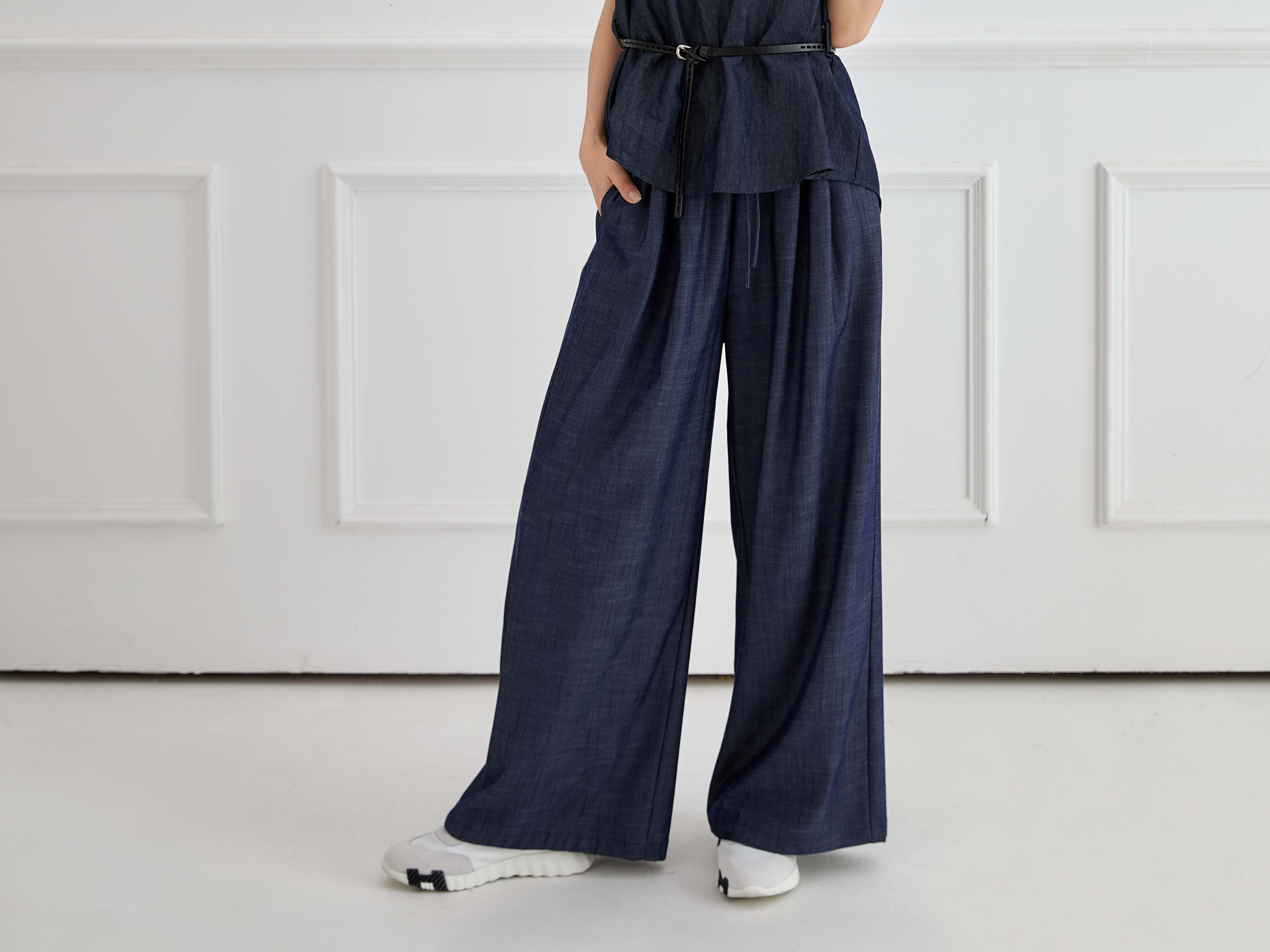 Tencel Drawstring Wide-Leg Pants_JE266L37