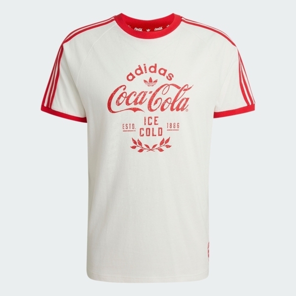 Adidas 愛迪達 Cc Cali Tee KY2114 男 T恤 運動上衣 休閒短袖 白 亞版 可口可樂