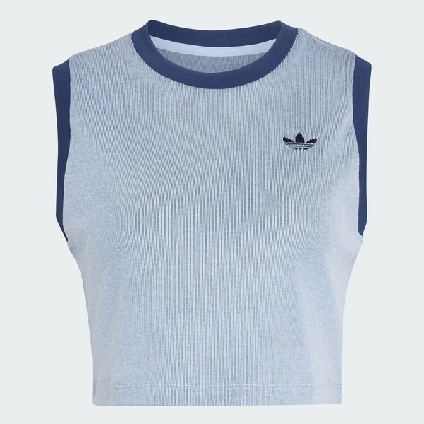Adidas 愛迪達 Tank KS6789 女 背心 運動背心 藍 亞版 短版