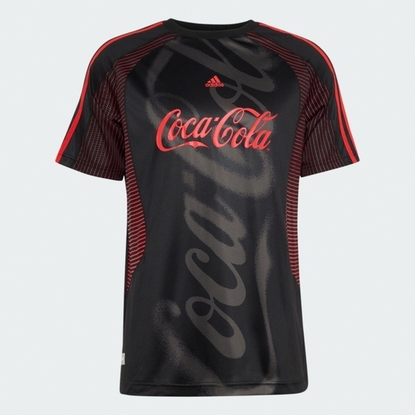 Adidas 愛迪達 Cctg Jersey KY2104 男 T恤 運動上衣 休閒短袖 黑 亞版 球衣 可口可樂