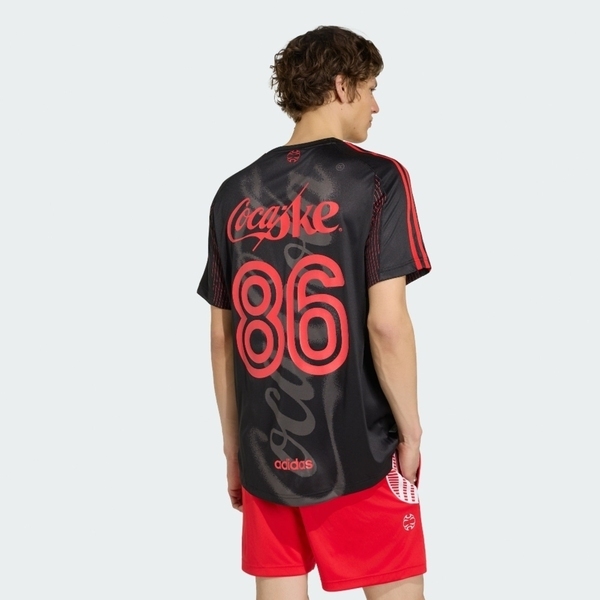 Adidas 愛迪達 Cctg Jersey KY2104 男 T恤 運動上衣 休閒短袖 黑 亞版 球衣 可口可樂