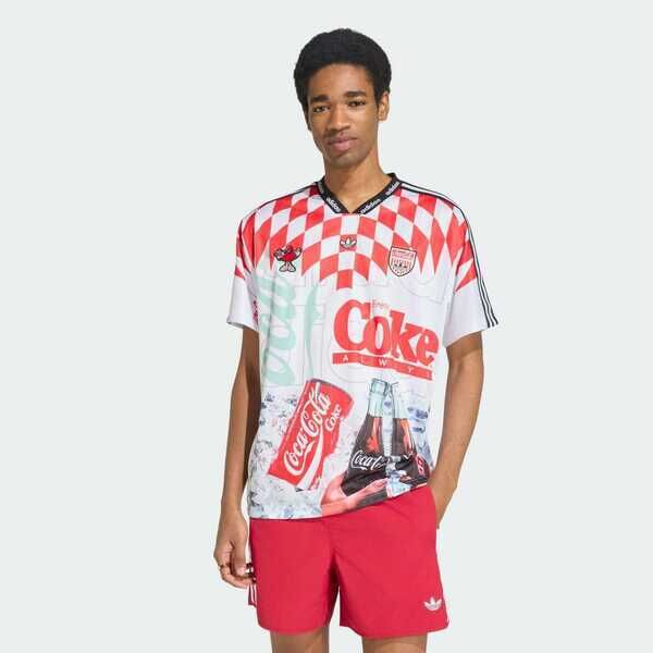 Adidas 愛迪達 Cc Mashupjersey KY2106 男 球衣 白 紅 亞版 可口可樂