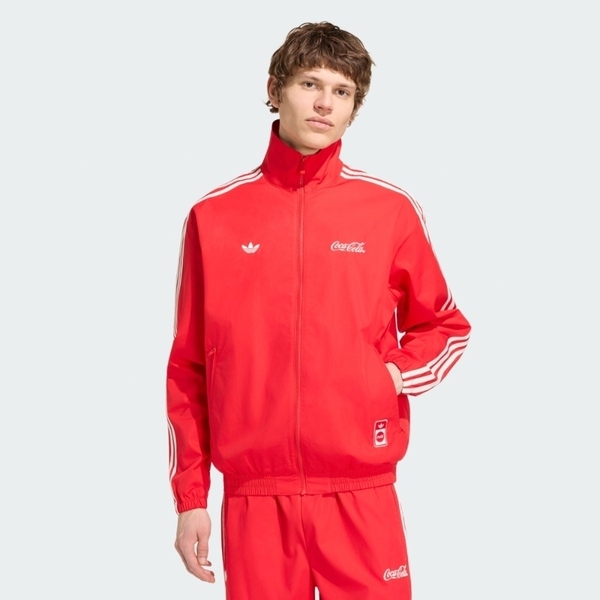 Adidas 愛迪達 Cc Firebird Tt KY2111 男 立領 運動外套 休閒穿搭 紅 亞版 可口可樂